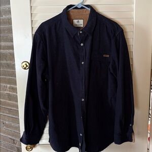 Legendary Whitetails jacket Shacket navy blue  XLT button down shirt
